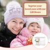 6sets Folding Clear Plastic Gift Storage Boxes with Paper Top & Buttom Rectangle White 15.2x15.2x23.5cm