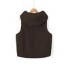 European Beautiful Women's Autumn and Winter Imitation Fur Jacket Fur Integrated Hooded Vest Loose Foreign Trade Loose Casual Vest
