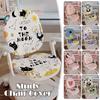 Children Learning Chair Cover Double-back Stretch Elastic Kids Study Computer Chair Slipcover Cartoon Printing Protect Cover