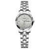 Langjue Watch Alloy Steel Belt Quartz Watch Luminous Polygonal Dial Watch Calendar Fashion Couple Watch