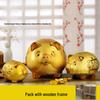 Golden Pig Ceramic Money Box - Business Gift Ornament