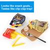 12PCS French Fry Food Bag Clips Set with Magnetic Chip Storage Box - Kitchen Snack Sealing Clips, Fun Fridge Accessories Gift