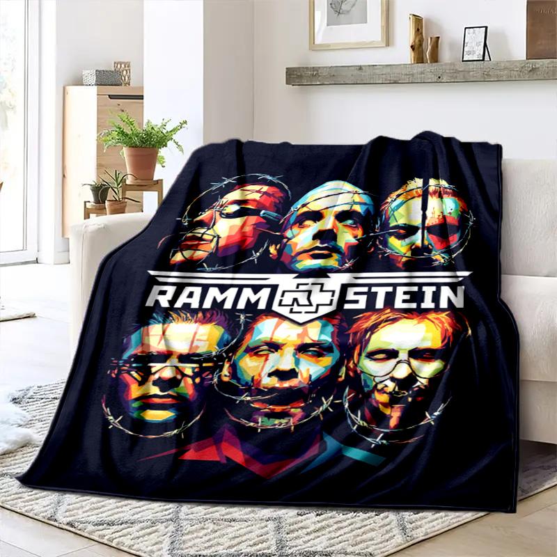 Till Lindemann, lead singer of the German heavy metal rock band Rammstein, blanket for warmth, home decoration for siesta, flannel blanket Y5