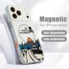 Custodia con Motivo Paesaggio Montagna Innevata Per iPhone 17 Pro Max Magnetica Per Magsafe Cover Ibrida Sottile Opaca Per iPhone 16 15 14 13 Pro Max