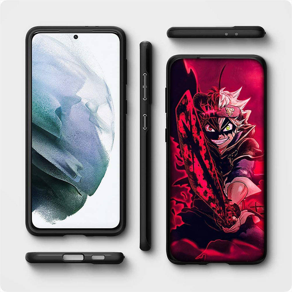 For iPhone 16 15 Xiaomi Redmi Note 13 12 11 Pro Max X 9 14 XR Samsung Galaxy A16 S24 S23 Plus Huawei OPPO Asta Black Clover Yuno Grinbellor Phone Case