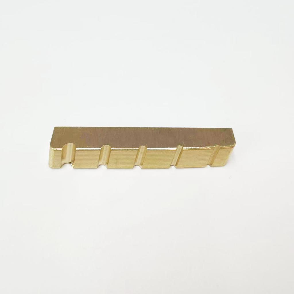 4-String/5-String Electric Bass Brass Nut Beveled Slot Nut Electric Bass Brass Nut Electric Bass Nut