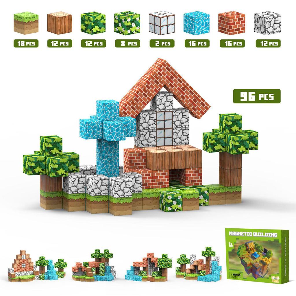 My Forest World Magnetic Cubes: Educational STEM Building Blocks