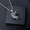 One-Horned Beast Pendant Necklace Retro Viking Couple Jewelry