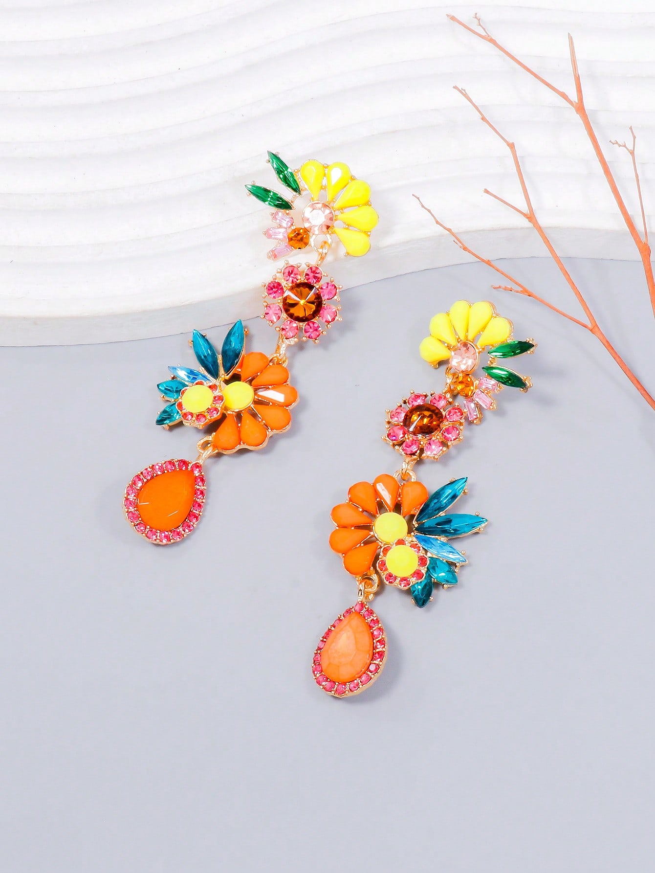 

Модные серьги-подвески для женщин оранжевый