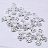 5pcs Silver Color Cross Pendant For Women Men Accessories Crosses Charm Handmade Earring Necklace Anklet Supplies Christ Pendant