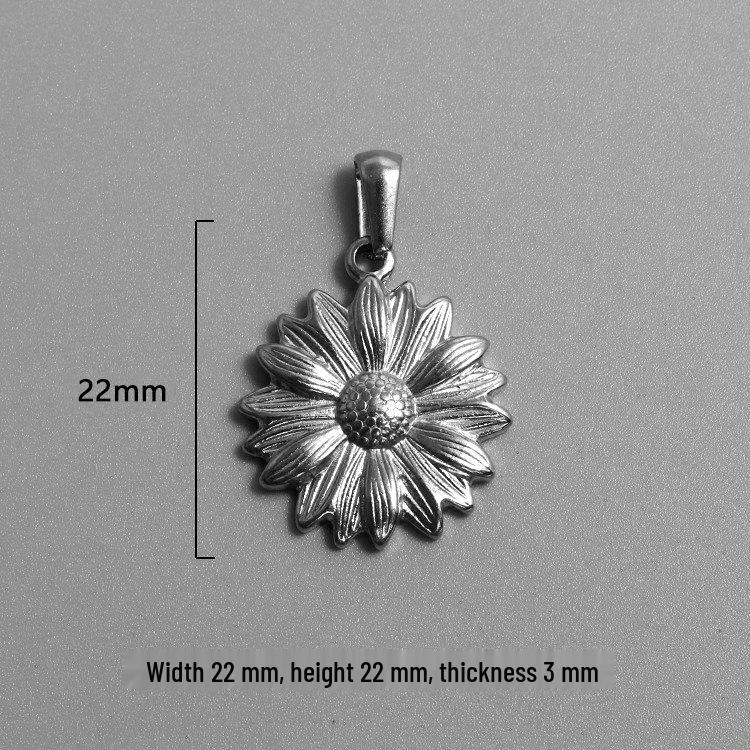 Retro Titanium Steel Cross Necklace Pendant - Stainless Steel DIY Jewelry Accessory, Fade-Resistant