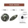 30x30cm Glass Wall Clock for a Jeweler with Custom Ring and Gemstone
