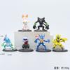 6 Stück Anime Pokemon Figur Niedliches Pikachu Glurak Mewtu Bisasam Modell Kinderspielzeug Geschenk Sammlerstück Actionfigur Autoornamente