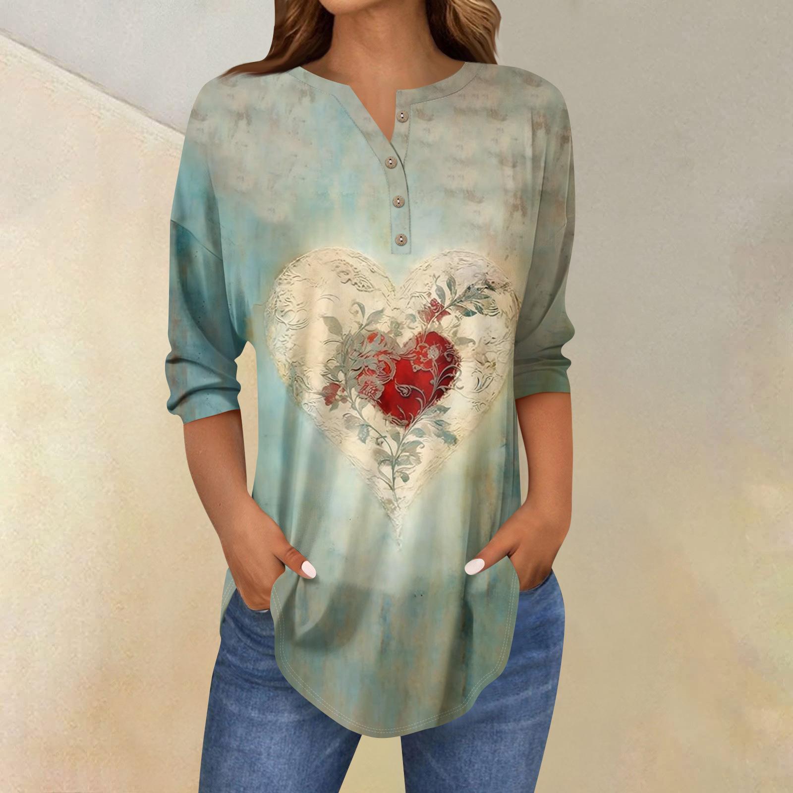 

Футболки женские осенние повседневные рубашки с длинным рукавом 3/4 на пуговицах толстовка винтажный топ пуловер L