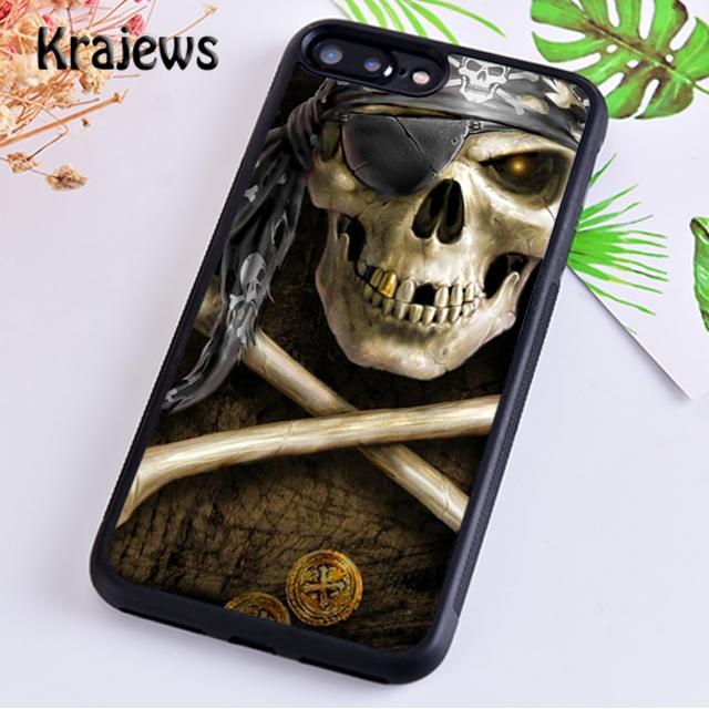 Pirate Skull Cross Bones Printed For iPhone 17 Air 16 Phone Case Cover 15 14 plus 12 13 pro max Fundas