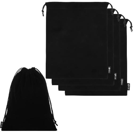 Cosmos 5 Pcs Portable Headphone Carrying Bag Travel Headset Storage Pouch Soft Drawstring Headphone Case Bag for Over-Ear Headphones Gaming Headset