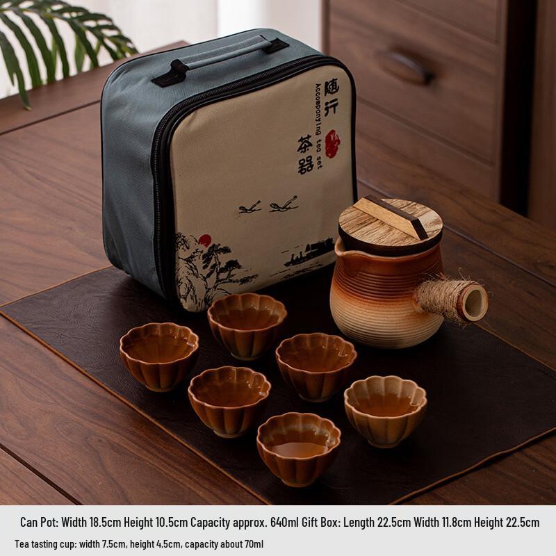 

Portable Stove Tea Set with Petal Cups 640ml
