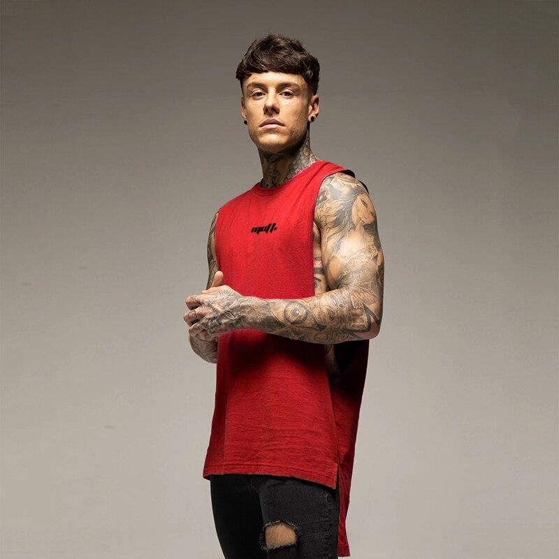 Muscleguys Pánské tričko bez rukávů letní sporty volné pohodlné tílko jednoduché ležérní tenká vesta s výstřihem do O měkká a příjemná k pokožce