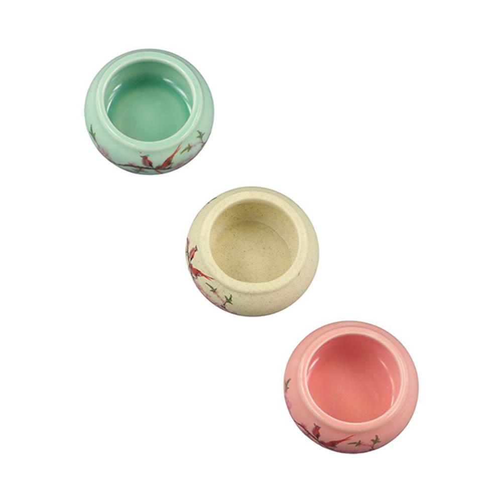 Mini Glaze Ceramic Jars Portable Medicine Cans Light Weight Powder Ointment Cans Men
