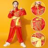 Long Sleeves Wushu Costume Chinese Traditional Martial Art Uniform Tai Chi Uniform  Kids Boys Girls