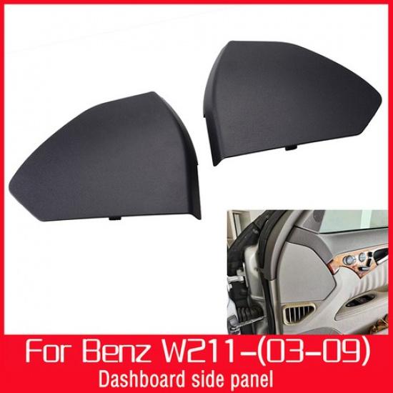 For Mercedes Benz E-Class W211 03-2009 Front Left & Right Door Upper Cover Black