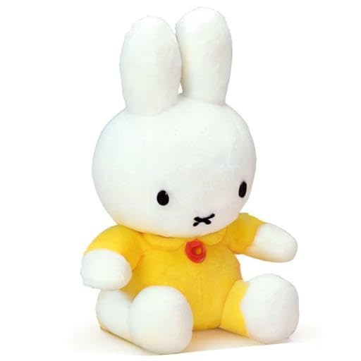 Miffy Standard Plüschtier, Klein, Gelb