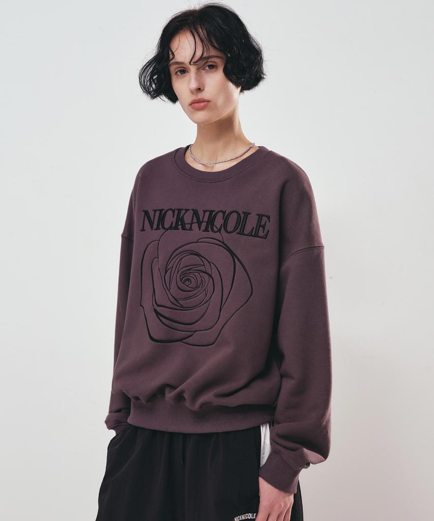 Nigaennikol Volume Nicole Rose Sweatshirt_Charcoal Black