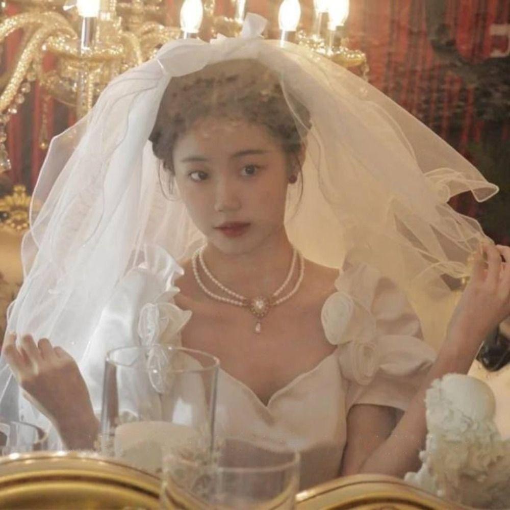 Four-layer Bridal Veil Soft Tulle Bride Head Gauze Elegant Wedding Veils  Wedding Accessories