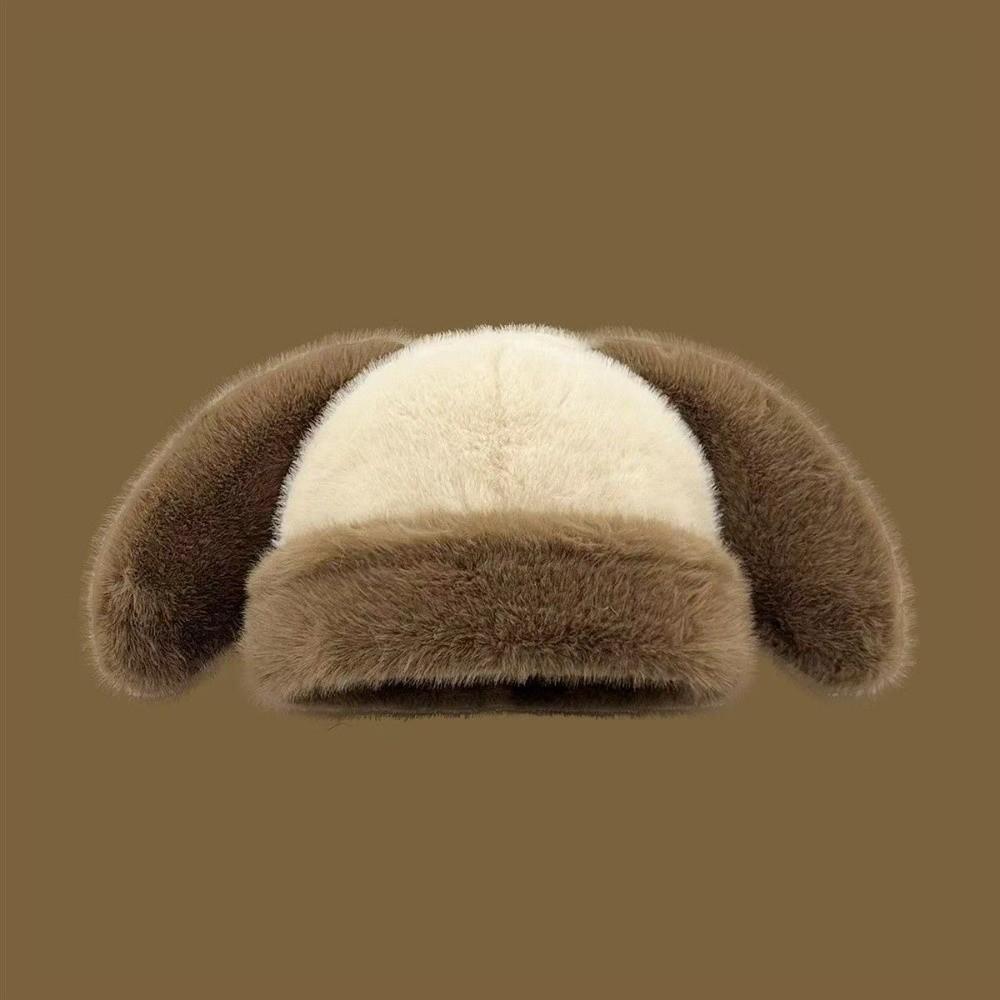 Ear Protection Rabbit Ear Hat Cute Rabbit Ear Bucket Hat Warm Fur Winter Hat Winter