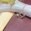 Dafang Student Flash Diamond Simple Small Fragrant Temperament Female Collarbone Chain Cchic Necklace Double Mori Small Fresh