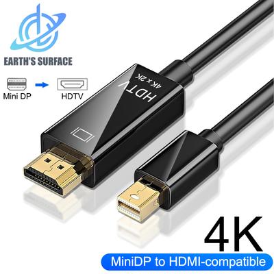 MacBook Pro Air için 4k Mini DP - HDMI uyumlu Kablo Adaptörü Mini DisplayPort Thunderbolt - HDMI uyumlu Dönüştürücü Kablo