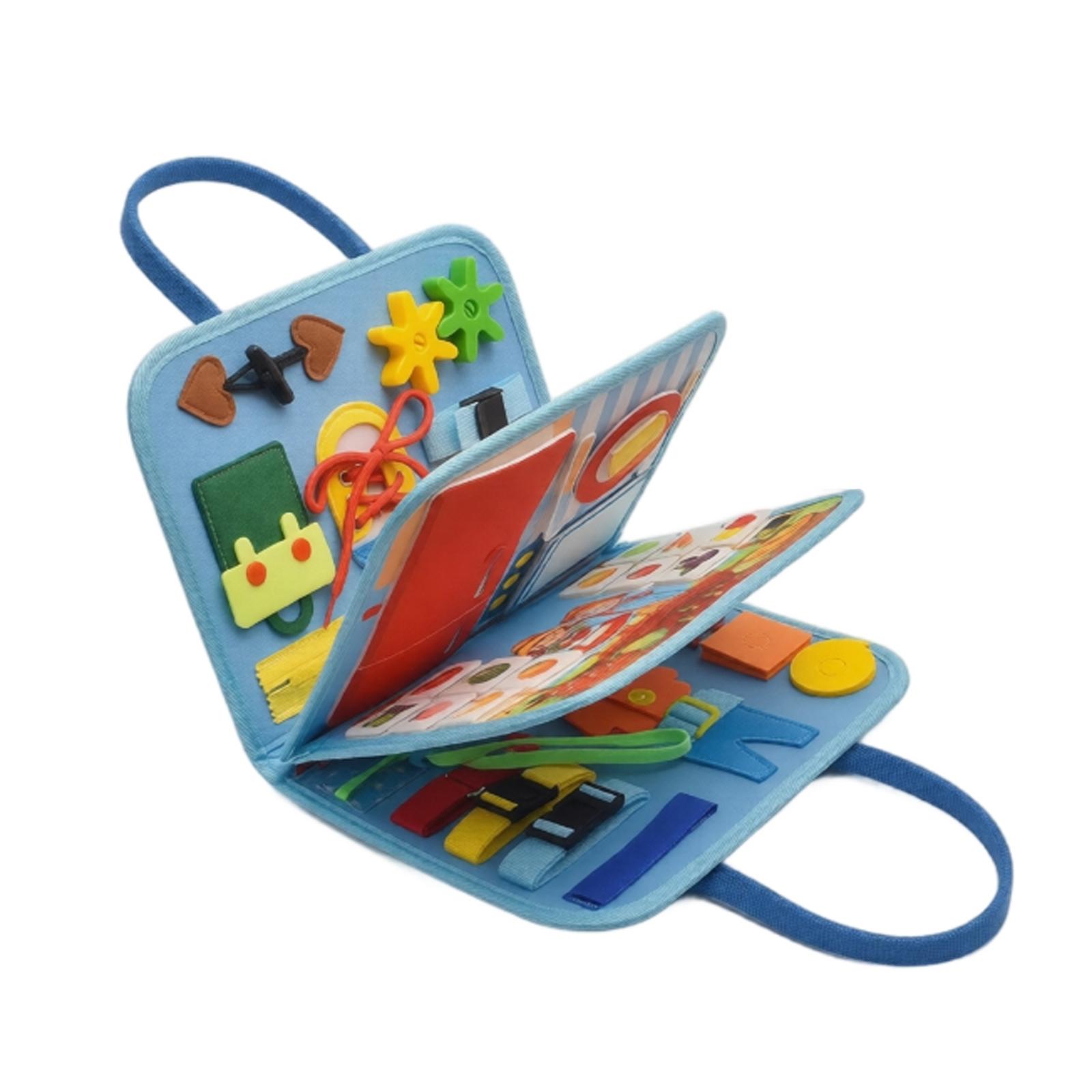 Learning Board for Toddlers , Preschool Busy Board , Book Sensory Toy for Early Learning one size