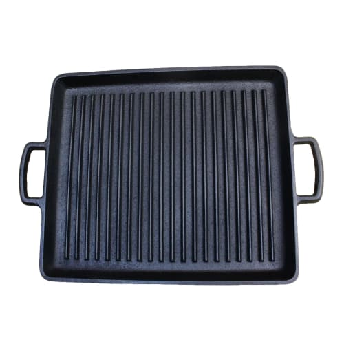 Asahi Square Grill, Wave Pattern, Black, 25cm x 29cm, H-250
