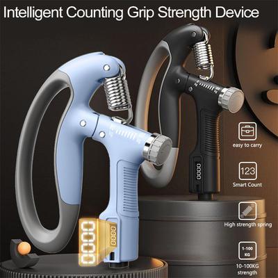Manico di conteggio intelligente 10-100 kg regolabile esercizio forza rafforzamento molla polso dita espansione trainer 1 pz