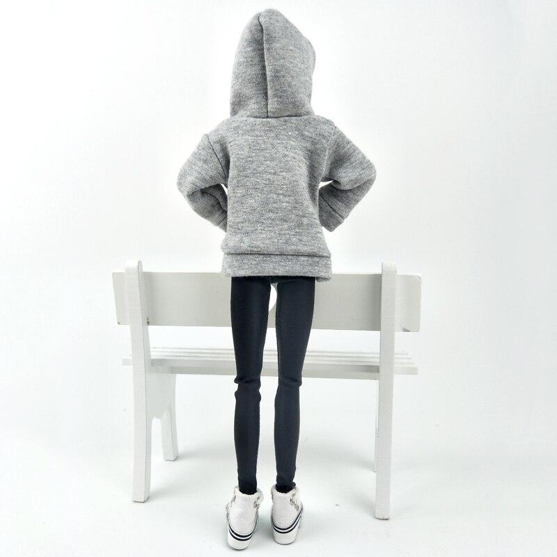 Gray Coat Sweatshirt For Barbie Doll Clothes For Barbie Doll Outfits 1/6 Dolls Accessories Kids Toy For Children Collection