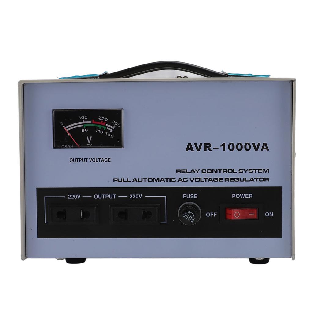 AC Voltage Regulator 1000W 160?250V Input 220V Output 3 Sockets Automatic Voltage Stabiliz