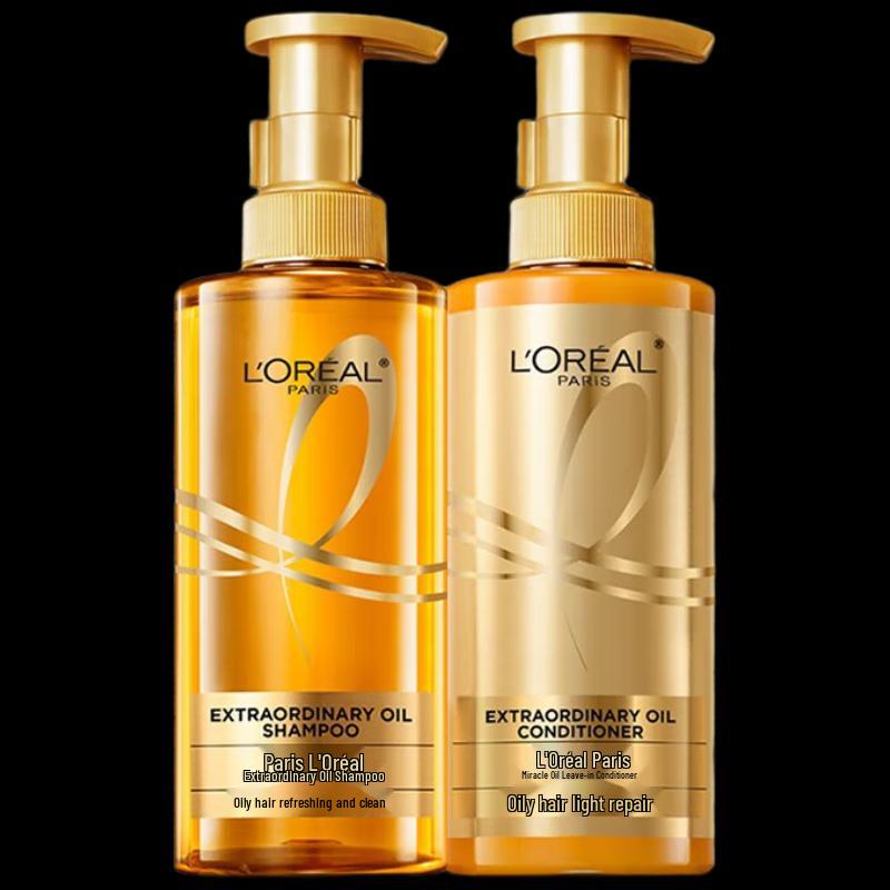 L Oreal Miraculous Oil Shampoo & Conditioner Set (Smooth)