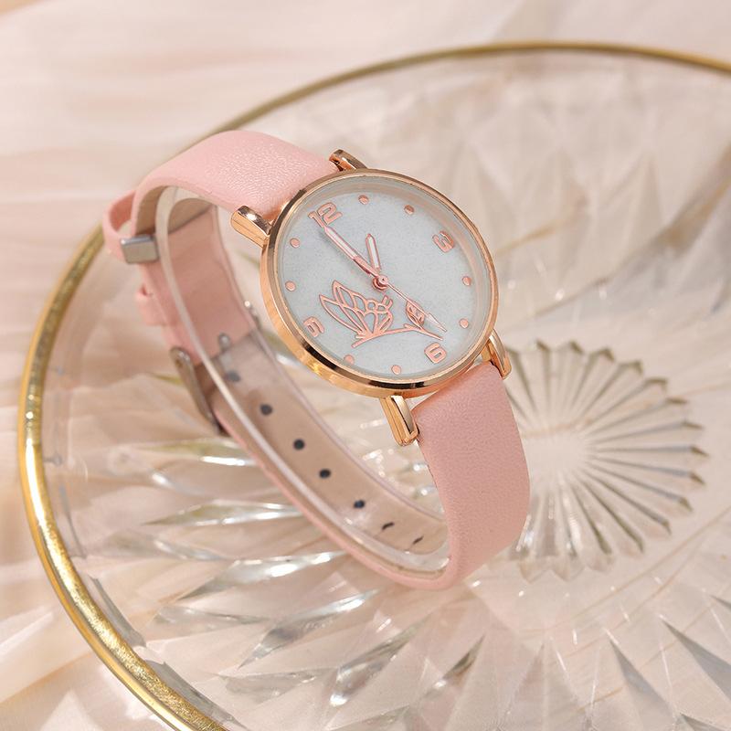 Fashion Women'S Watch Girls Simple Watch Casual Belt Ladies Watch Bracelet Necklace Group