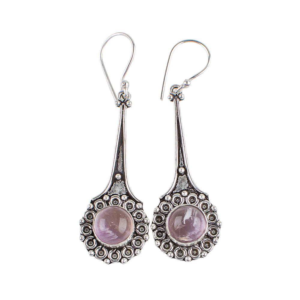 Rare Ametrine Gemstone 925 Sterling Silver Jewelry Handmade Dangle Earrings2.52" EE-77-29