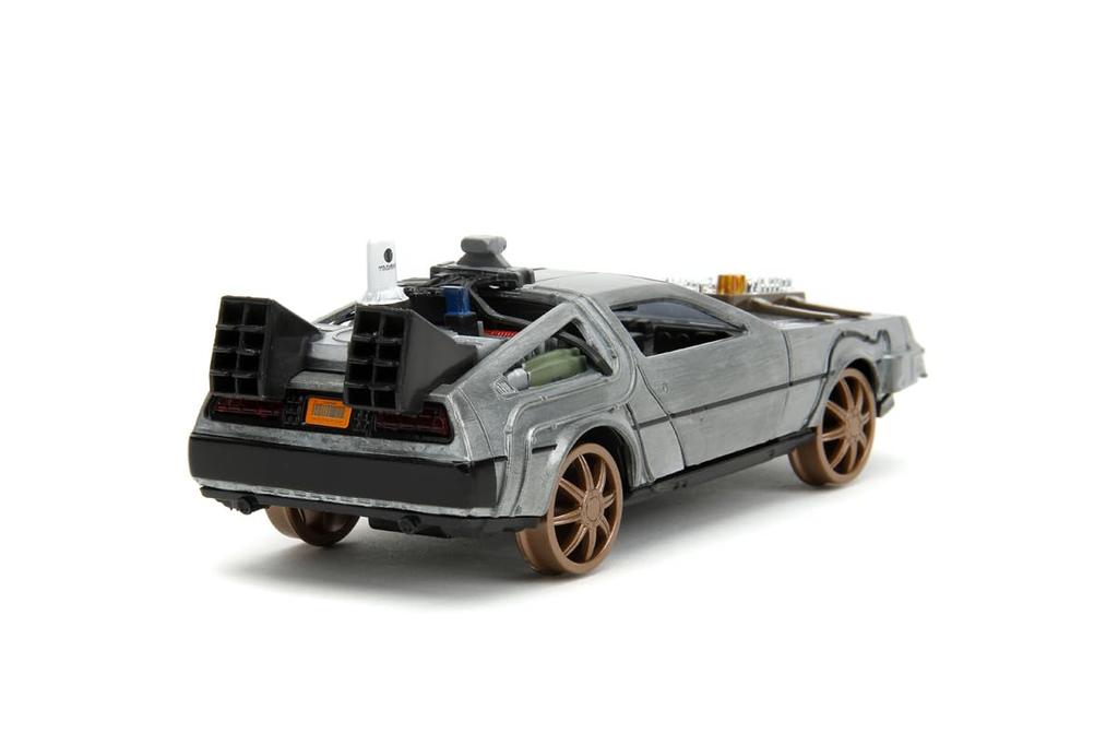 Kyosho Jada Toys Hollywood Rides Back To the Future Series Scale Back To the Future III Time Machine Train Wheels JADA34786 1/32 (DeLorean) (Finished