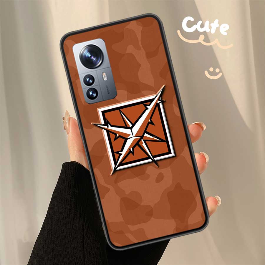 Game Rainbow S-Six S-Siege Clear Phone For Xiaomi Poco X7 X6 X5 F6 F5 F7 Mi 14 Ultra 15 13 12 12X 12T 11T 10T Pro 11i 10 Lite Co