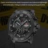NAVIFORCE Men's Sports Watch Quartz Movement LCD Digital Watch Date Day Chronograph Waterproof Silicone Strap Boys Multifunctional Watch NF6104