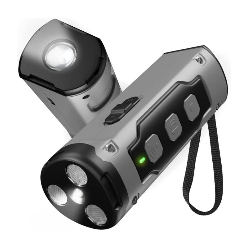 Lightweight ABS Ultrasonic Repellers with Double Mode Strobe Illuminates Dog Walking Defense for Animal Defense