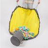 Grande Caixa de Armazenamento Separada para Blocos de Construção, Cesta de Armazenamento de Brinquedos com Cordão e Tapete de Brincar, Caixa de Armazenamento e Aprendizagem para Crianças