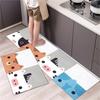 Cartoon Non-slip Soft Kitchen Mat Home Long Strip Kitchens Rug Set Entrance Doormat Washable Hallway Carpet Bath Living Room Rug