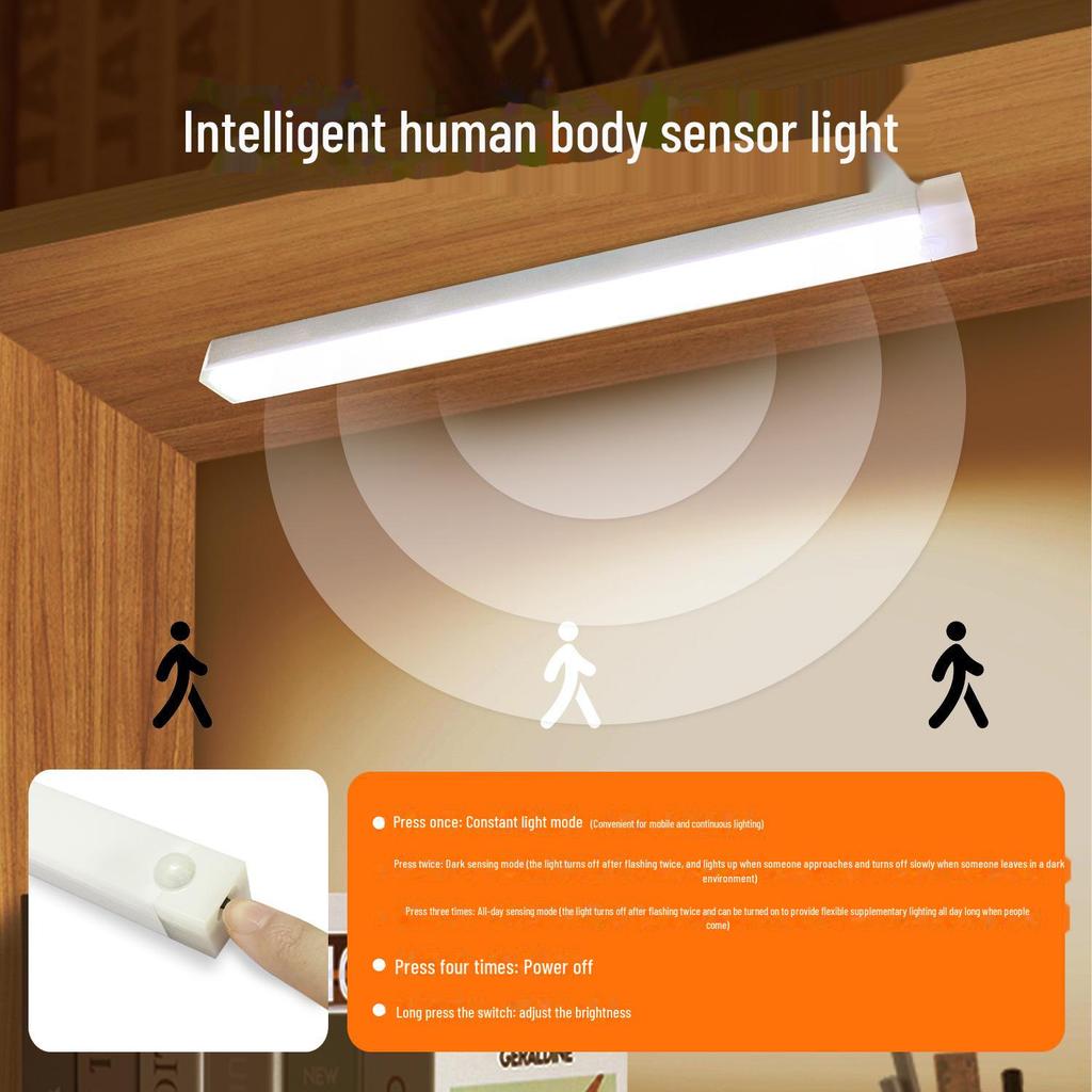 Ultradünne LED-Schrank- und Tischleuchte mit Bewegungssensor