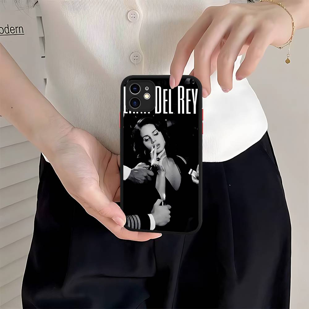 Singer Lana Del Rey For IPhone Air 16 15 14 Plus 13 12 11 Pro Max Matte Cover Jelly Shockproof Phone Case
