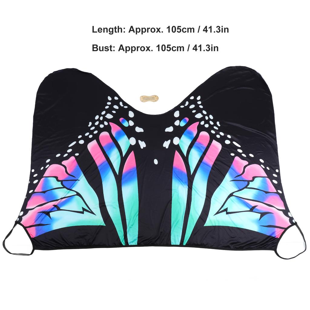 Beach Swimwear Cover Up Butterfly Pattern Comfortable Breathable Stylish Bikini Cover Up Blue