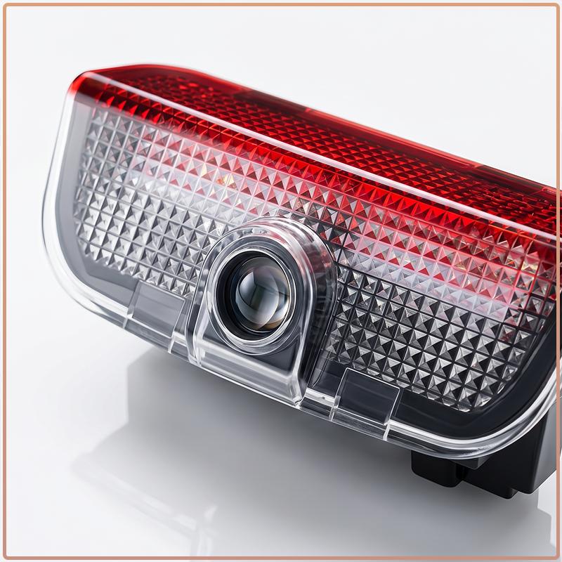2 Stück Auto LED Tür Willkommens-Projektorleuchten Kabellose Geister Schatten Trittbeleuchtung für Skoda Octavia A5 A7 Fabia 1 Superb Kamiq Rapid Yeti Citigo S Kodiak