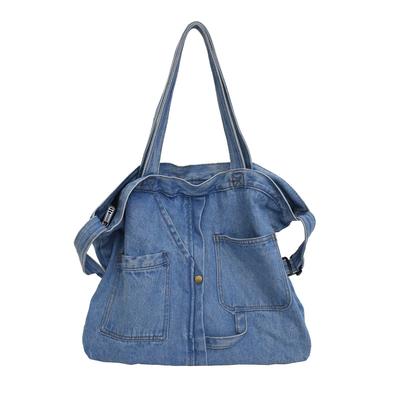 Džínová taška Dámská crossbody taška Velkokapacitní taška přes rameno